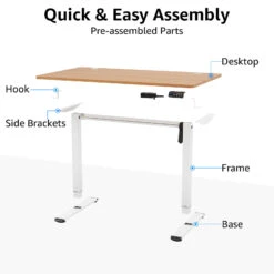 Height Adjustable Electric Standing Desk - Oak -Mountup Store 5 06e326e4 d24e 42d6 b637 1e0773a5d5f5