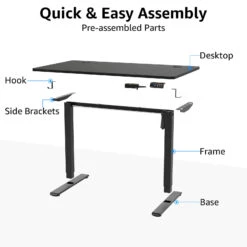 Height Adjustable Electric Standing Desk - Black 17 Height Adjustable Electric Standing Desk - Black -Mountup Store 5 0fd4c4b5 ac1e 46bd b3d6 384de5472b18