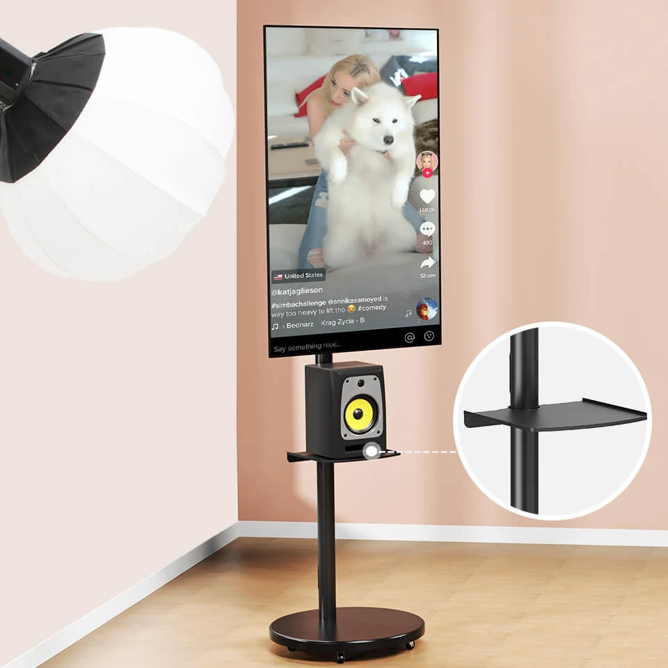 MOUNTUP Monitor Floor Stand Hold Up To 15kg/33lbs TV Mount Cart MUT1101 11 MOUNTUP Monitor Floor Stand Hold Up To 15kg/33lbs TV Mount Cart MUT1101 - Image 9