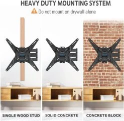 Full Motion Corner TV Wall Mount For 26''-55" TVs MU0014-B -Mountup Store 5 228cc885 4fd2 4a6e 942b b4d388632644