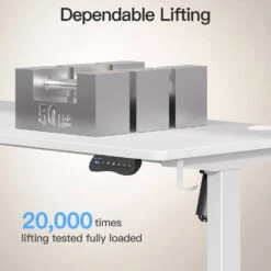 MOUNTUP 55 X 24 Inches Electric Height Adjustable Standing Desk UP512-W4 -Mountup Store 5 6a82ded9 d238 4470 8332 51122884c9b5