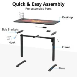 Stand Up Desk Electric Gaming Desk Customizable Desk Mat MUD1501 -Mountup Store 5 76520e42 5a03 4a86 a8f0 87f37b088574