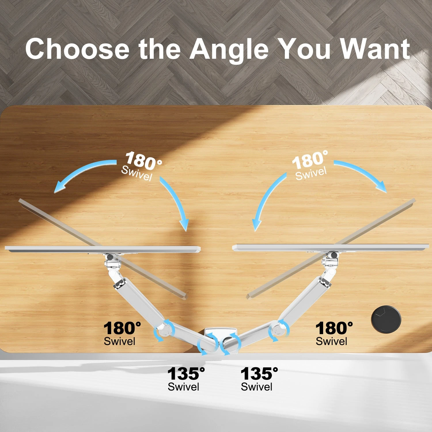 Dual Monitor Desk Mount For 14"- 32'' Monitors MUA8006W 8 Dual Monitor Desk Mount For 14"- 32'' Monitors MUA8006W - Image 6