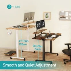 Dual Motor Electric Standing Desk 2-Tier Height Adjustable Stand Up Desk MUD2124 -Mountup Store 5 ed2fdec5 2b94 4f4f 88fc b173877f801e