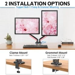 Dual Monitor Desk Mount For 17''-32'' Monitors MUA6002 -Mountup Store 5 f0c78368 d56d 4e51 8a78 718edd7ab672