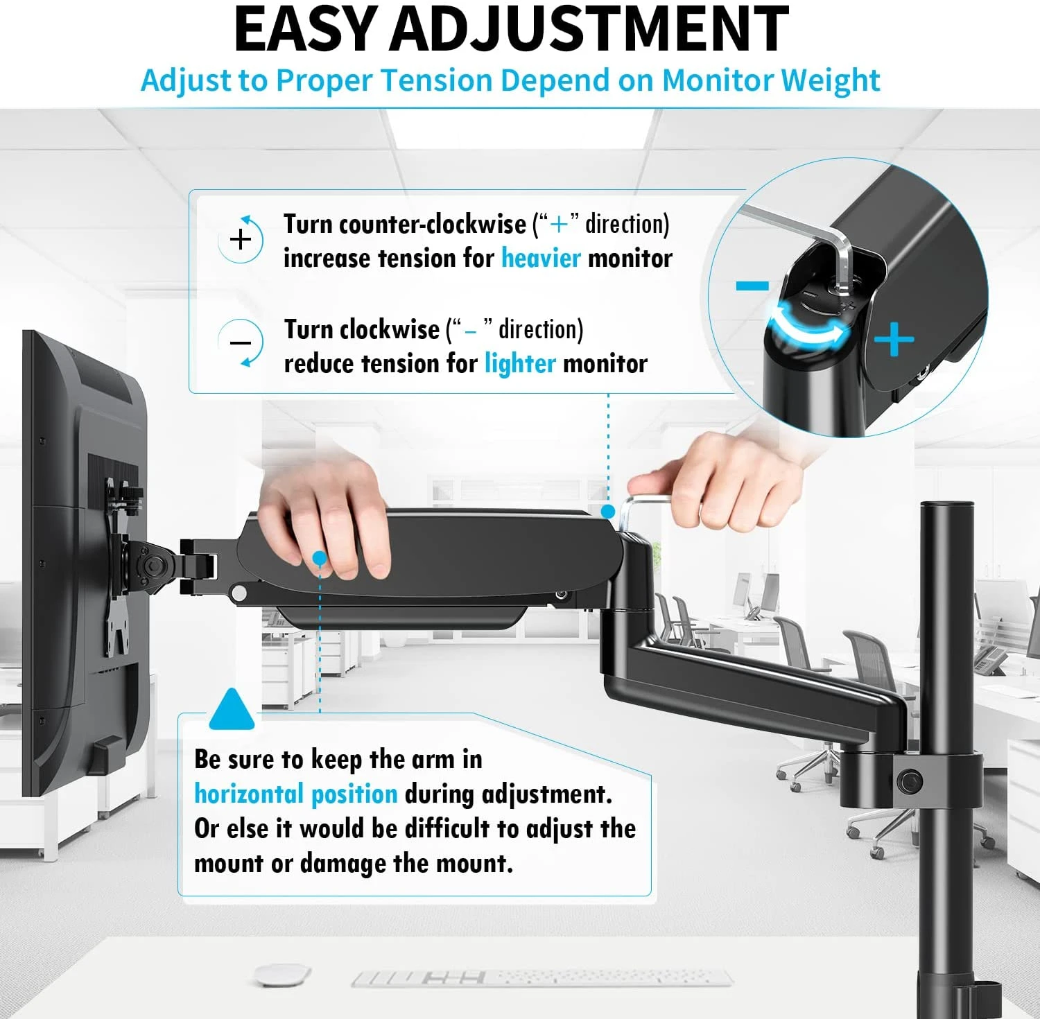 Single Monitor Desk Mount For 17''-32'' Monitors MUA0025 8 Single Monitor Desk Mount For 17''-32'' Monitors MUA0025 - Image 6