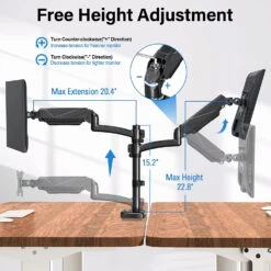 Dual Monitor Desk Mount For 17''-32'' Monitors MUA6004 -Mountup Store 6042 deabed89 6801 4683 8394 379c73a0cc30