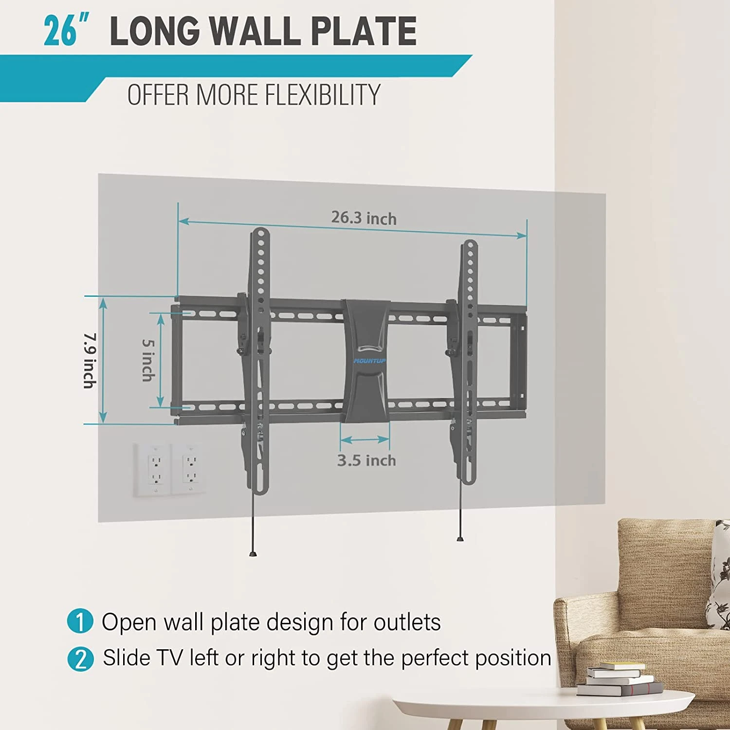 Tilting TV Wall Mount For 37''-75" TVs MUT0008-K 9 Tilting TV Wall Mount For 37''-75" TVs MUT0008-K - Image 7