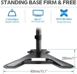 Dual Monitor Desk Stand For Max 27'' Monitors MU1002 -Mountup Store 61HM32K0amS. AC SL1500