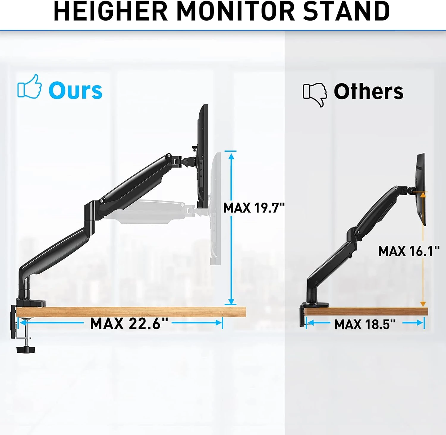 Dual Monitor Ultrawide Desk Mount For 2 Max 35'' Monitors MU0033 7 Dual Monitor Ultrawide Desk Mount For 2 Max 35'' Monitors MU0033 - Image 5