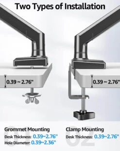 Freelift Dual Monitor Desk Mount For 13'' To 32'' Monitors MU8014B -Mountup Store 61PAn8NWACL. AC SL1500