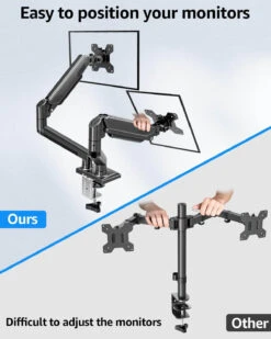 Freelift Dual Monitor Desk Mount For 13'' To 32'' Monitors MU8014B -Mountup Store 61l6wXpIqnL. AC SL1500