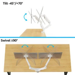 Freelift Pro Dual Monitor Desk Mount For 13''-34'' Monitors MUA8012W -Mountup Store 6 02081675 6c84 4e1b 862a d4dcef2d6d61