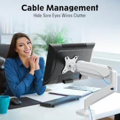 Single Monitor Desk Mount For 13''-32'' Monitors MUA0004-W -Mountup Store 6 1e7b6409 bf69 4e87 8fb6 4c91c25b39e9