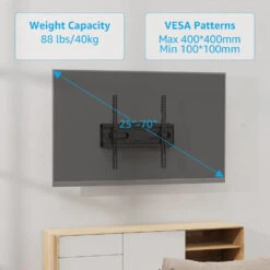 EconoMe 25''-70'' TV Wall Mount VESA400*400mm Full Motion TV Bracket MUT0092 -Mountup Store 6 2