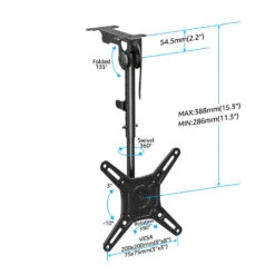 Full Motion Ceiling TV Mount For 13''-42'' TVs MUT0049-L -Mountup Store 6 3