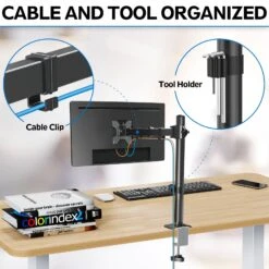 Single Monitor Desk Mount For 13''- 32'' Monitors MUA0001 -Mountup Store 6 40b494fc 7cca 4941 8f2a 6a1c8c5250e3