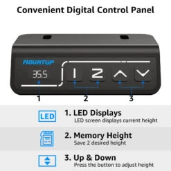 Height Adjustable Electric Standing Desk - Black 15 Height Adjustable Electric Standing Desk - Black -Mountup Store 6 610e4ce2 17e6 4989 b15d 3ede9efca87a