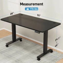 Electric Height Adjustable Standing Desk - Black -Mountup Store 6 d158f98c ec8f 4c3a b759 e42646cb4bea