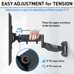 Full Motion Corner TV Wall Mount For 20''-55'' TVs MUT0037-B2 -Mountup Store 6 d5328089 4eeb 47a3 abba feb923f5beb2