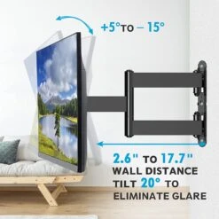 Full Motion Corner TV Wall Mount For 20''-60'' TVs MUT0009 -Mountup Store 71B9LBnUhGL. AC SL1500 83a39473 065c 4de8 934f 6e8b047fbe47