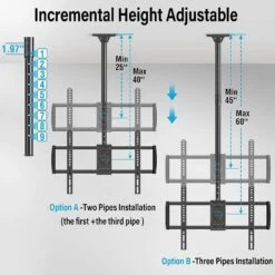 Full Motion Ceiling TV Mount For 26''-70'' TVs MUT0040 -Mountup Store 71BUybFXmFL. AC SL1500 db6bf648 491b 4c35 b8fd 79c7082b9b71