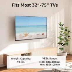 Full Motion Long Arm Corner TV Wall Mount For 32"-75" TVs MU0076 -Mountup Store 71CAA4x0ohL. AC SL1500