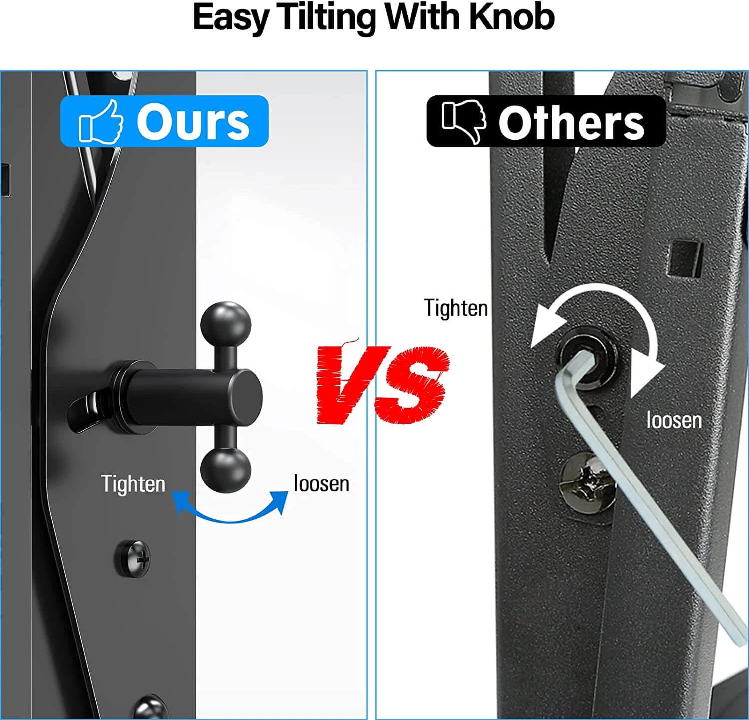 Tilting TV Wall Mount For 37''-86" TVs MU0017 8 Tilting TV Wall Mount For 37''-86" TVs MU0017 - Image 6