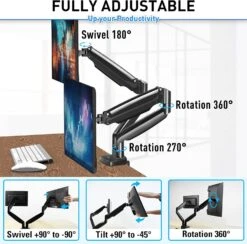 Dual Monitor Ultrawide Desk Mount For 2 Max 35'' Monitors MU0033 14 Dual Monitor Ultrawide Desk Mount For 2 Max 35'' Monitors MU0033 -Mountup Store 71F6VcxQP S. AC SL1500