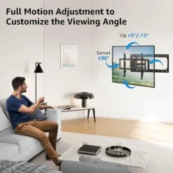 Full Motion TV Wall Mount For 37"-75" TVs MU0019 -Mountup Store 71KAMhez7WL. AC SL1500
