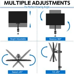 Single Monitor Desk Mount For 13''-32'' Monitors MU4003-A -Mountup Store 71LIvDY haL. AC SL1500