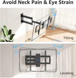 Full Motion Long Arm Corner TV Wall Mount For 32"-75" TVs MU0076 -Mountup Store 71WYxf9OkEL. AC SL1500