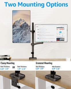 Full Motion Dual Monitor Desk Mount For Max 32'' Monitors MUA6012 -Mountup Store 71fr2bNrigL. AC SL1500 39f86323 c78a 433a bd1f 91e45672717b