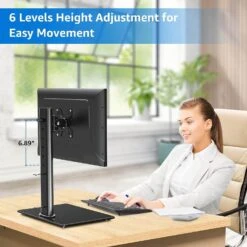 Single Monitor Desk Stand For 13''-32’’ Monitors MUA1003 -Mountup Store 71k9yHP t L. AC SL1500 b550b14f 3724 4d04 8165 e211259aec9a