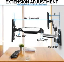 Dual Monitor Wall Mount For Max 32'' Monitors MUA2002 -Mountup Store 71n11PbUb7S. AC SL1500 fc0fa5a5 0811 4c63 bc9d 5478af4ddc7c