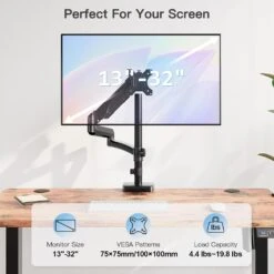 Single Monitor Desk Mount For 13''-32'' Monitors MU6021B -Mountup Store 71qlp7O5GlL. AC SL1500