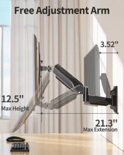 Single Monitor Wall Mount For 17" -35'' Monitors MU2009 -Mountup Store 71qyPbhi21L. AC SL1500