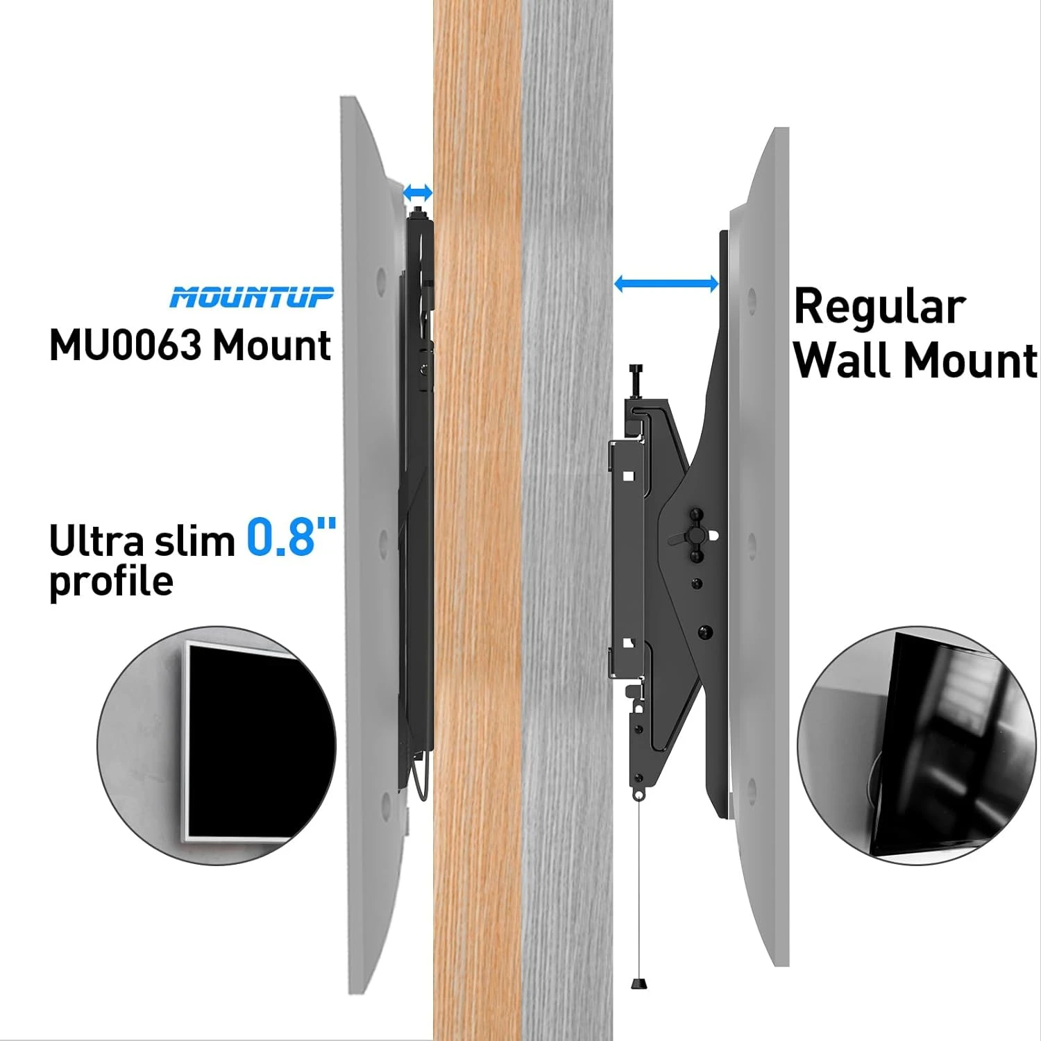MOUNTUP Ultra Slim TV Wall Mount For 37''-80" TVs MU0063 8 MOUNTUP Ultra Slim TV Wall Mount For 37''-80" TVs MU0063 - Image 6