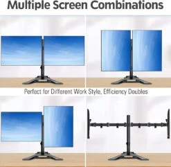Dual Monitor Desk Stand For Max 27'' Monitors MU1002 -Mountup Store 71tnu5ATQ6L. AC SL1500