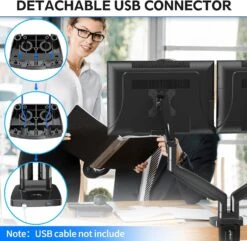 Dual Monitor Ultrawide Desk Mount For 2 Max 35'' Monitors MU0033 17 Dual Monitor Ultrawide Desk Mount For 2 Max 35'' Monitors MU0033 -Mountup Store 71v7s7JEqlL. AC SL1500