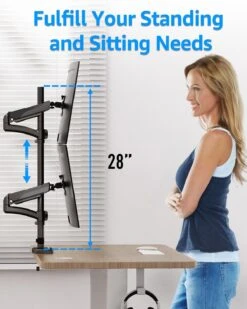 Full Motion Dual Monitor Desk Mount For Max 32'' Monitors MUA6012 -Mountup Store 71yPHEMT7VL. AC SL1500 66c6f568 2a9d 43ff ab50 ed0eb28cb50f