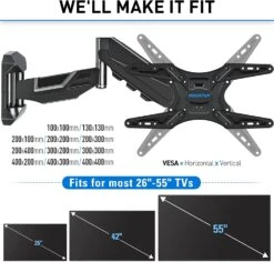 Full Motion Corner TV Wall Mount For 26''-55'' TVs MUT0037 -Mountup Store 71zpOkk3CCL. AC SL1500 fa0c0d0a e313 479a 95a8 a770f2d728ba