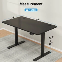 Height Adjustable Electric Standing Desk - Black 12 Height Adjustable Electric Standing Desk - Black -Mountup Store 7 0dd65992 b99a 4d24 ab44 b9cd7bdcee29