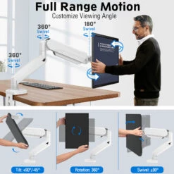 Single Monitor Desk Mount For 13''-32'' Monitors MUA0004-W -Mountup Store 7 2b69da29 4743 4d2f aa08 11aec44b94dd
