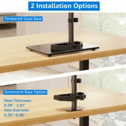 Height Adjustable Electric Standing Desk - Black 16 Height Adjustable Electric Standing Desk - Black -Mountup Store 8