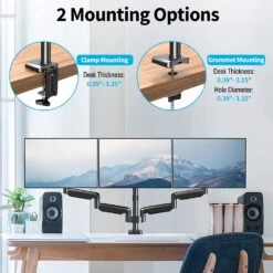 Triple Monitor Desk Mount For Max 32'' Monitors MU8003 MU8004 29 Triple Monitor Desk Mount For Max 32'' Monitors MU8003 MU8004 -Mountup Store 8045 e39872f1 6d01 44ca 863a e857dd188497
