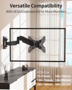 Single Monitor Wall Mount For 17" -35'' Monitors MU2009 -Mountup Store 81DDJV2JovL. AC SL1500