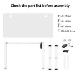 Height Adjustable Electric Standing Desk - White MUD201 -Mountup Store 8 bcd85b57 13af 4185 9723 7b3d52431bb5