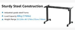 Standing Desk Adjustable Height Sit Stand Home Office Desk MUD834 -Mountup Store A2 63bec684 639b 43ec be75 170fe3527ef5