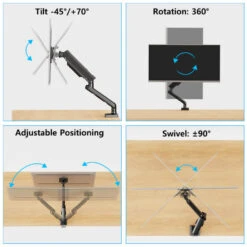 Freelift Pro Single Monitor Desk Mount For 13''-34'' Monitors MUA8011B -Mountup Store A2 e844aa7d a49f 4f39 a04a cd395a1cd3b4